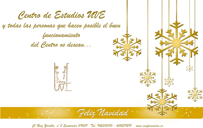 Centro de Estudios UVE les desea Feliz Navidad