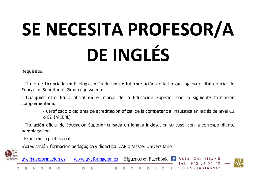 Ingles formación complementaria