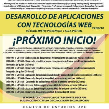 DESARROLLO DE APLICACIONES CON TECNOLOGÍAS WEB
