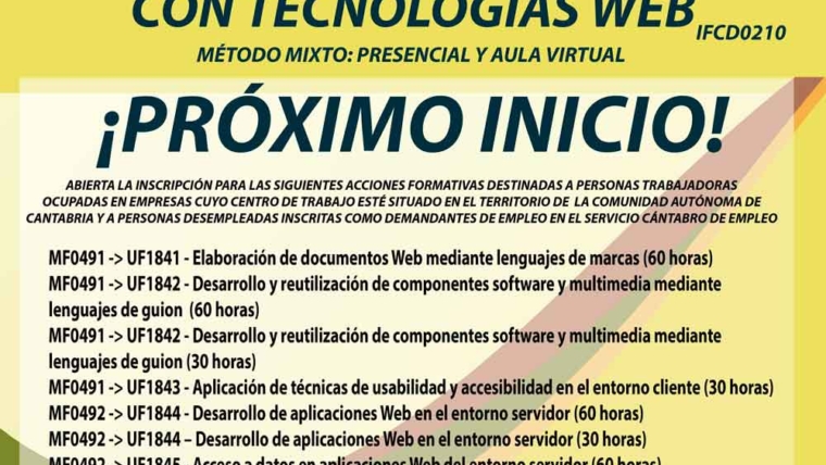 DESARROLLO DE APLICACIONES CON TECNOLOGÍAS WEB